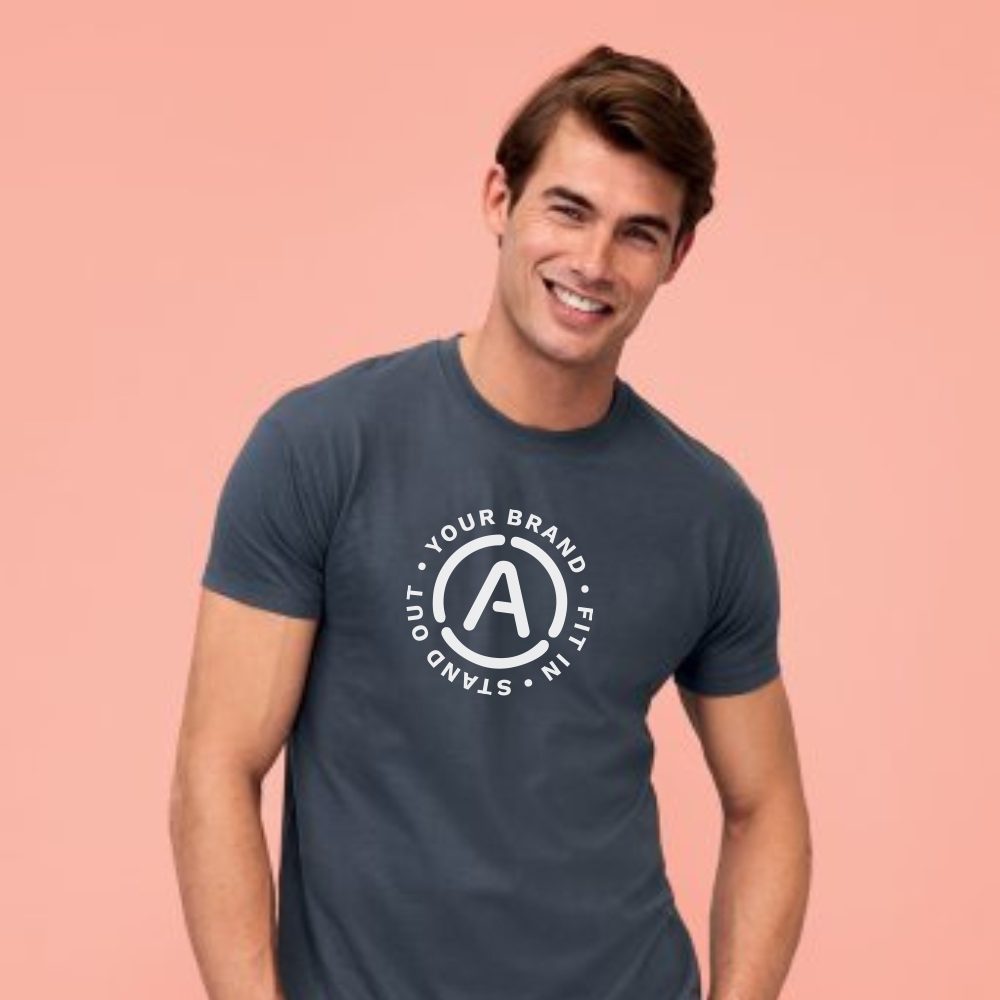  (T-shirt) heren T-shirt bedrukken - Shirts-bedrukken.be