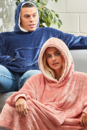 Oversized Cosy Reversible Sherpa Hoodie