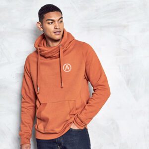 Just Hoods Cross Neck Hoodie