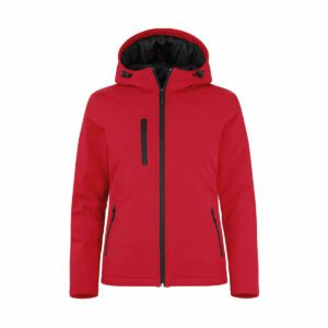 Clique Padded Hoody Softshell Lady rood XXL
