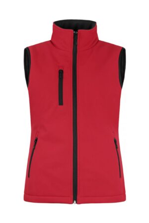 Clique Padded Softshell Vest Lady rood XXL