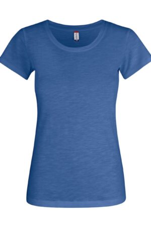 Clique Slub-T Ladies blauwmelange XXL