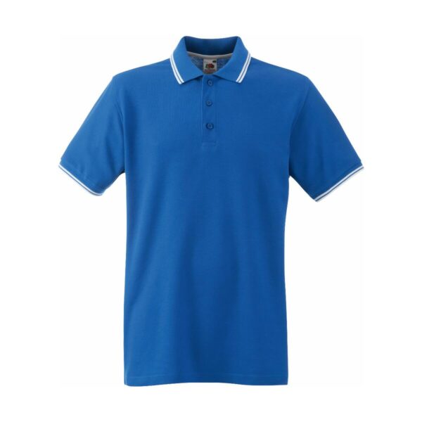 Fruit of the loom Premium Tipped Polo Royal Blue White 3XL