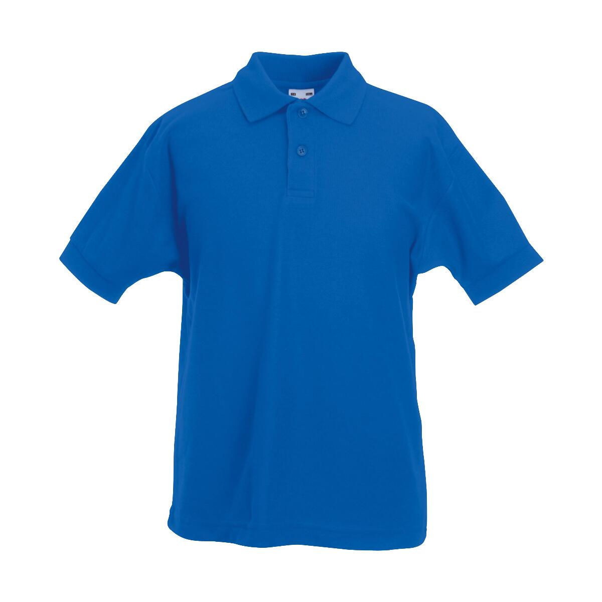 Fruit of the loom Kids 65/35 Polo Royal Blue 14-15 jaar (164-172)