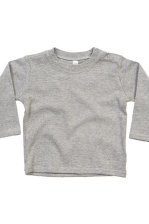 Babybugz Baby Long Sleeve T Heather Grey Melange 18-24 maanden