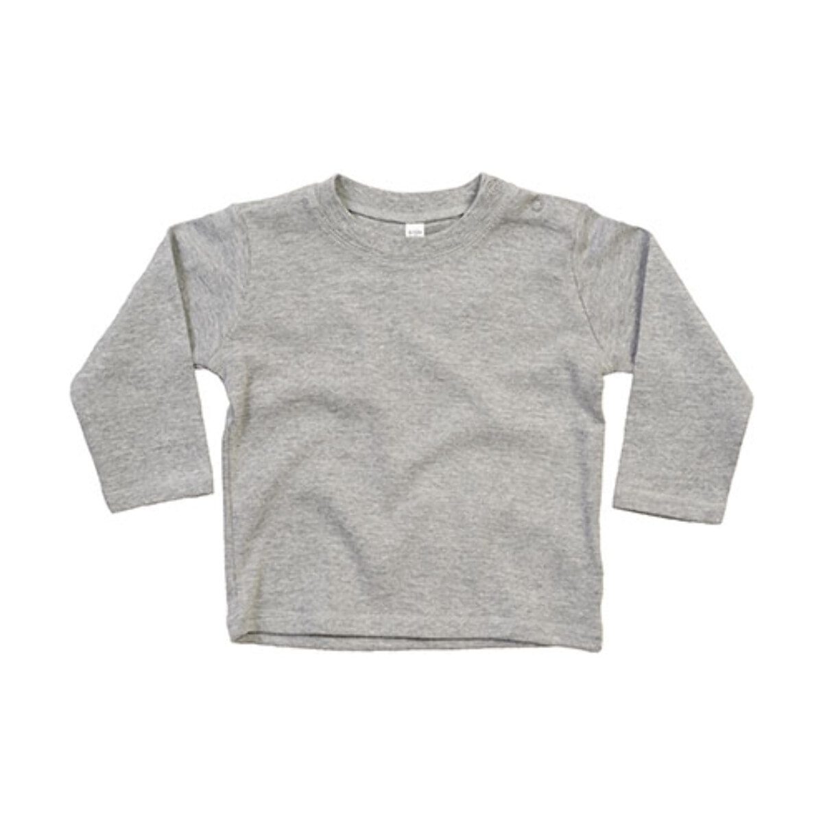 Babybugz Baby Long Sleeve T Heather Grey Melange 18-24 maanden