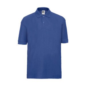 Russel Children's Classic Polycotton Polo Bright Royal 12-13 jaar (152-158)