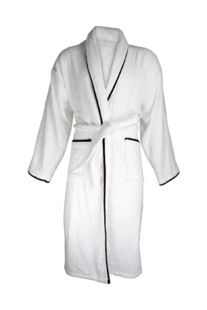 The One Velour Bathrobe Piped