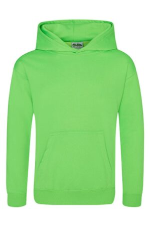 Just Hoods Kids` Electric Hoodie Electric Green 12-13 jaar (152-158)