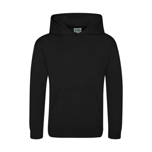 Just Hoods Kids Sports Polyester Hoodie Jet Black 12-13 jaar (152-158)