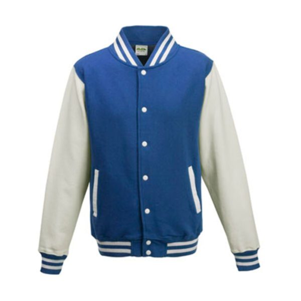 Just Hoods Varsity Jacket Royal Blue White XXL