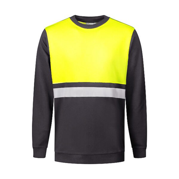 Santino  Sweater O-hals Helsinki Graphite Fluor Yellow XXL