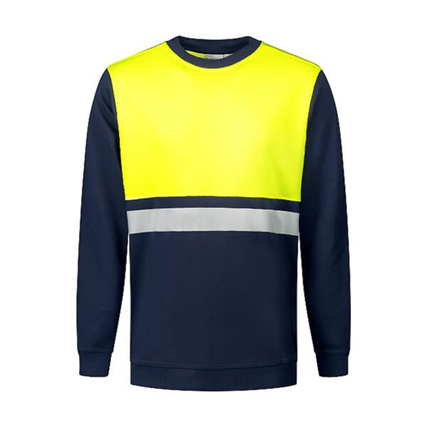 Santino  Sweater O-hals Helsinki Real Navy Fluor Yellow XXL