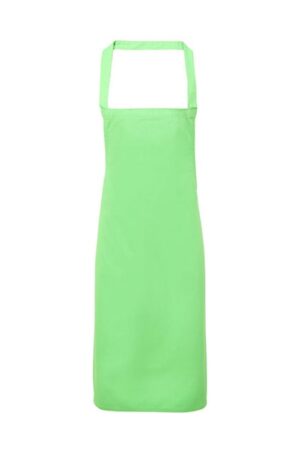Premier Workwear 100% Organic Cotton Bib Apron (No Pocket) Apple (ca. Pantone 360) ONE SIZE