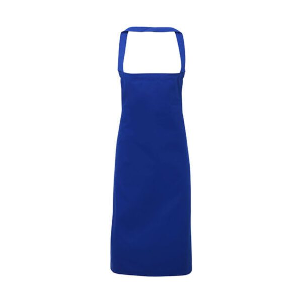 Premier Workwear 100% Organic Cotton Bib Apron (No Pocket) Royal (ca. Pantone 286) ONE SIZE