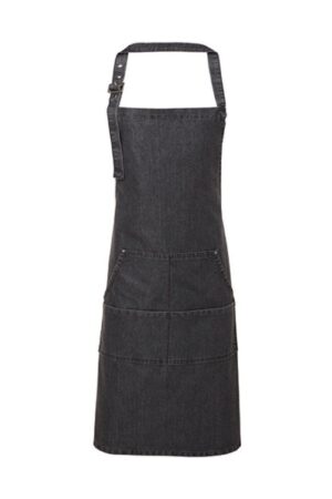 Premier Workwear Premier Workwear Jeans Stitch Denim Bib Apron Black Denim (ca. Pantone 433)