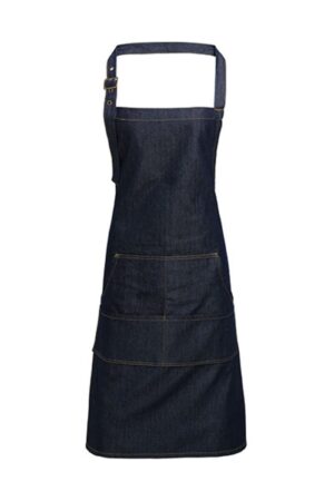 Premier Workwear Premier Workwear Jeans Stitch Denim Bib Apron Indigo Denim (ca. Pantone 2767)