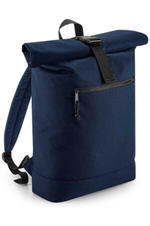 BagBase Recycled Roll-Top Backpack Navy