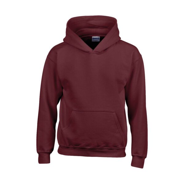 Gildan Sweater Hooded HeavyBlend for kids Maroon XS