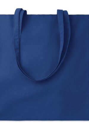 COTTONEL Katoenen boodschappentas met lange hengsels (140 g/m2) blauw ONE SIZE