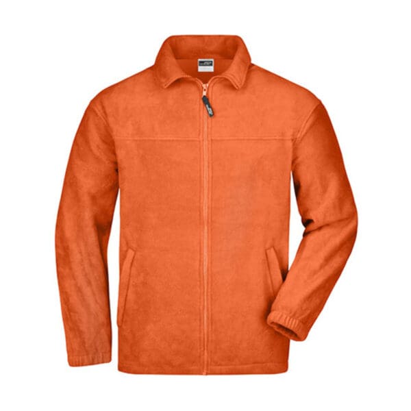 James & Nicholson Full-Zip Fleece Orange 4XL