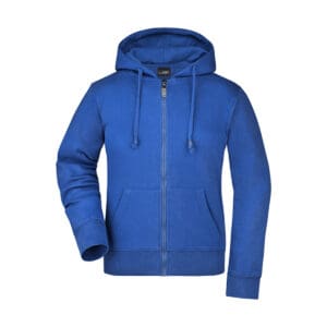 James & Nicholson Ladies´ Hooded Jacket Royal XXL