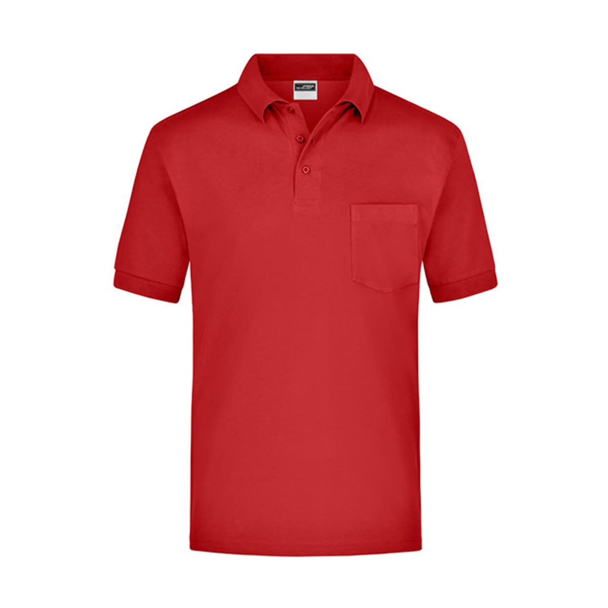 James & Nicholson Polo-Piqué Pocket Red 3XL