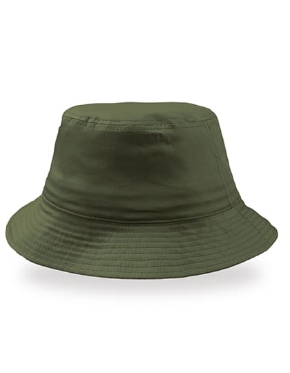 Atlantis Bucket Cotton Hat Olive ONE SIZE