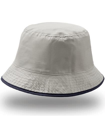 Atlantis Bucket Pocket Hat Navy Grey ONE SIZE