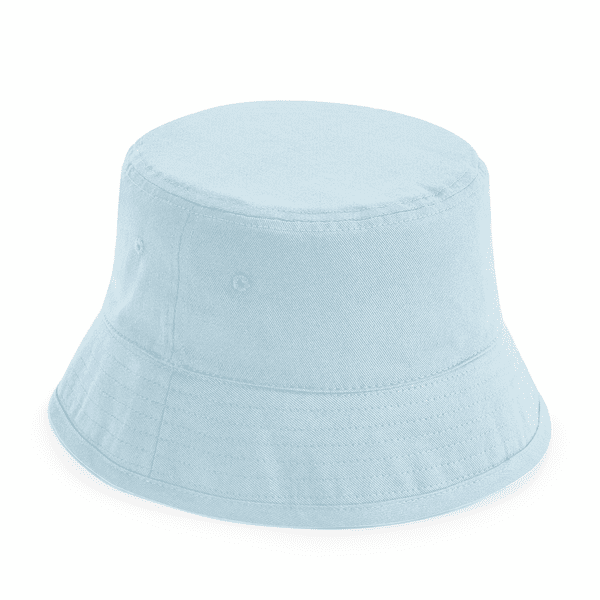 Beechfield Junior Organic Cotton Bucket Hat Powder Blue M/L