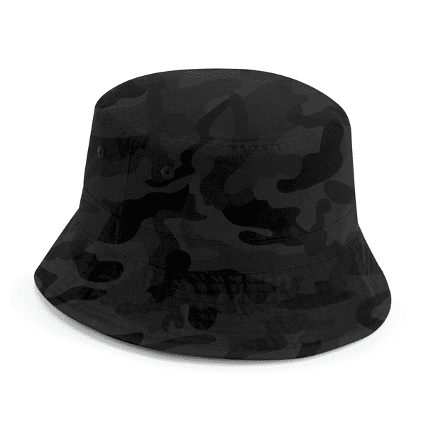 Beechfield Recycled Polyester Bucket Hat Midnight Camo L/XL