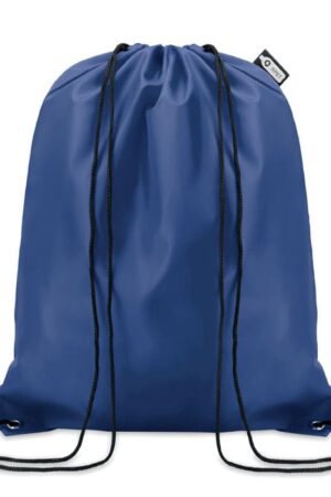 Rugzak met PP koord van 190 RPET Blue