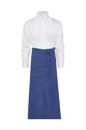 Bistro by JASSZ Berlin Long Bistro Apron with Vent and Pocket Royal ONE SIZE